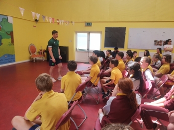 Former pupil & Captain of the Irish Rugby 7s visits Killashee
