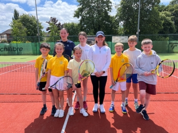 Well done to our tennis team who won the tennis blitz